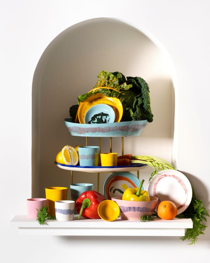 Ottolenghi Feast bord XS Ø16 cm 4-pack, Azure-artichoke green Serax