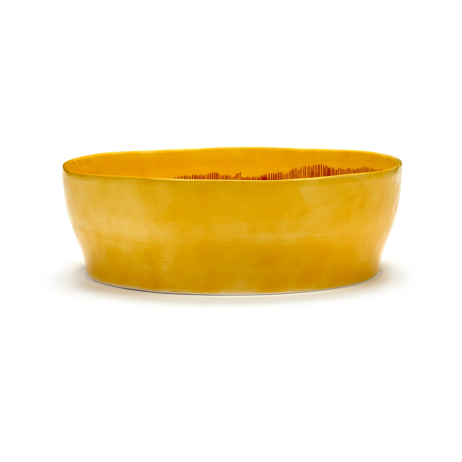 Ottolenghi Feast saladeschaal Ø27,5 cm, Yellow stripes-red Serax