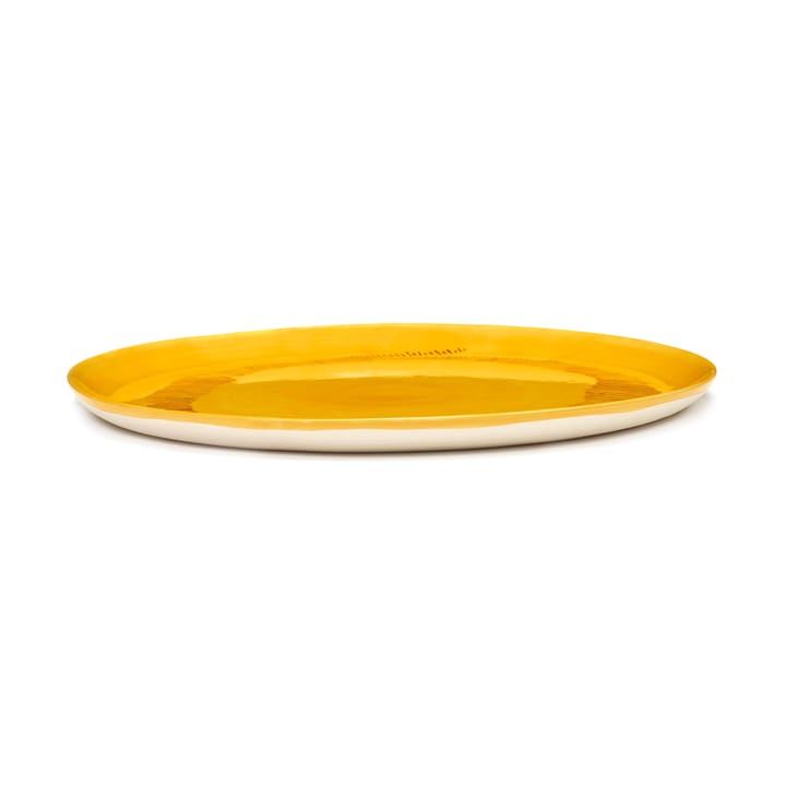 Ottolenghi Feast serveerschotel Ø35 cm, Yellow stripes-red Serax