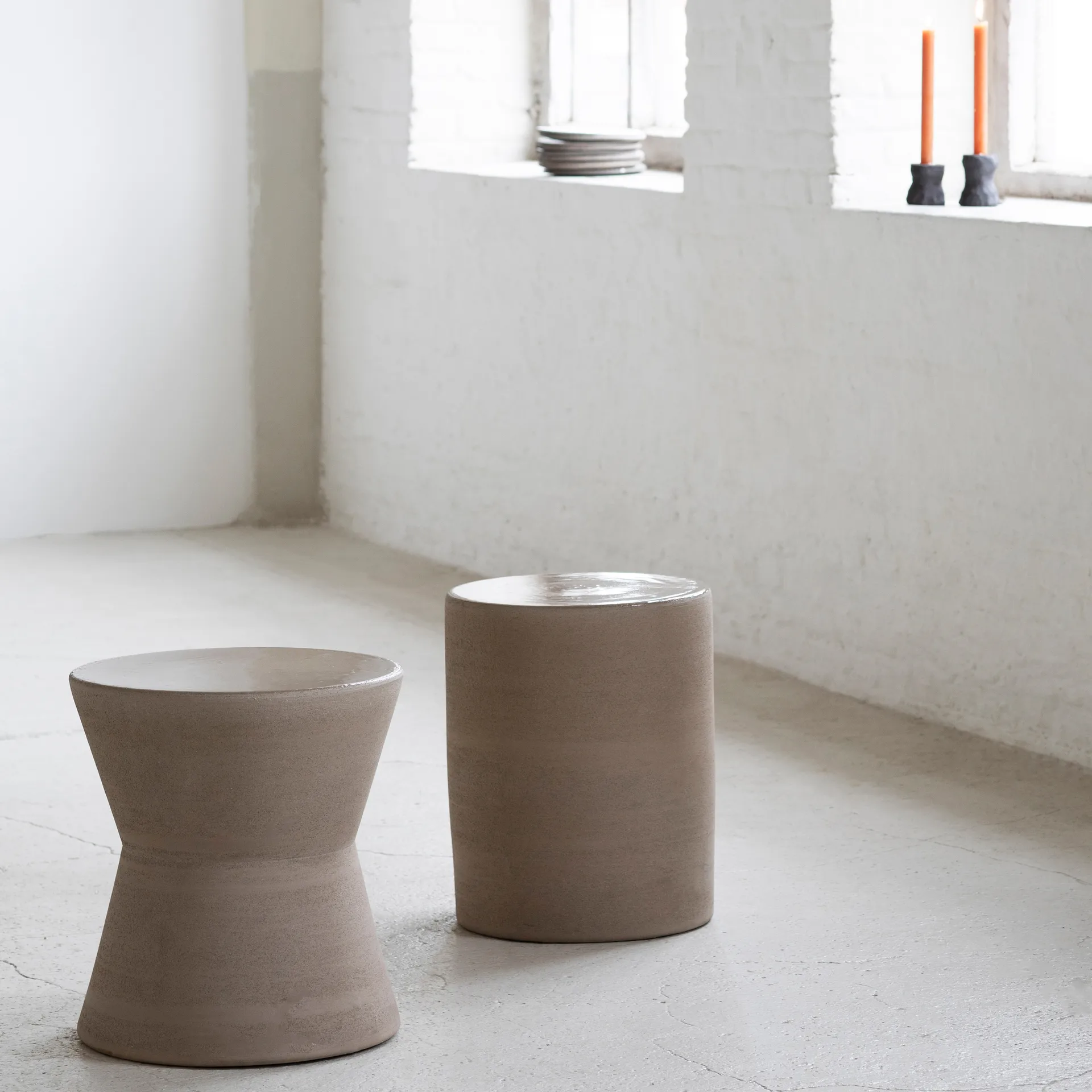 Pawn bijzettafel 38 cm, Beige Serax