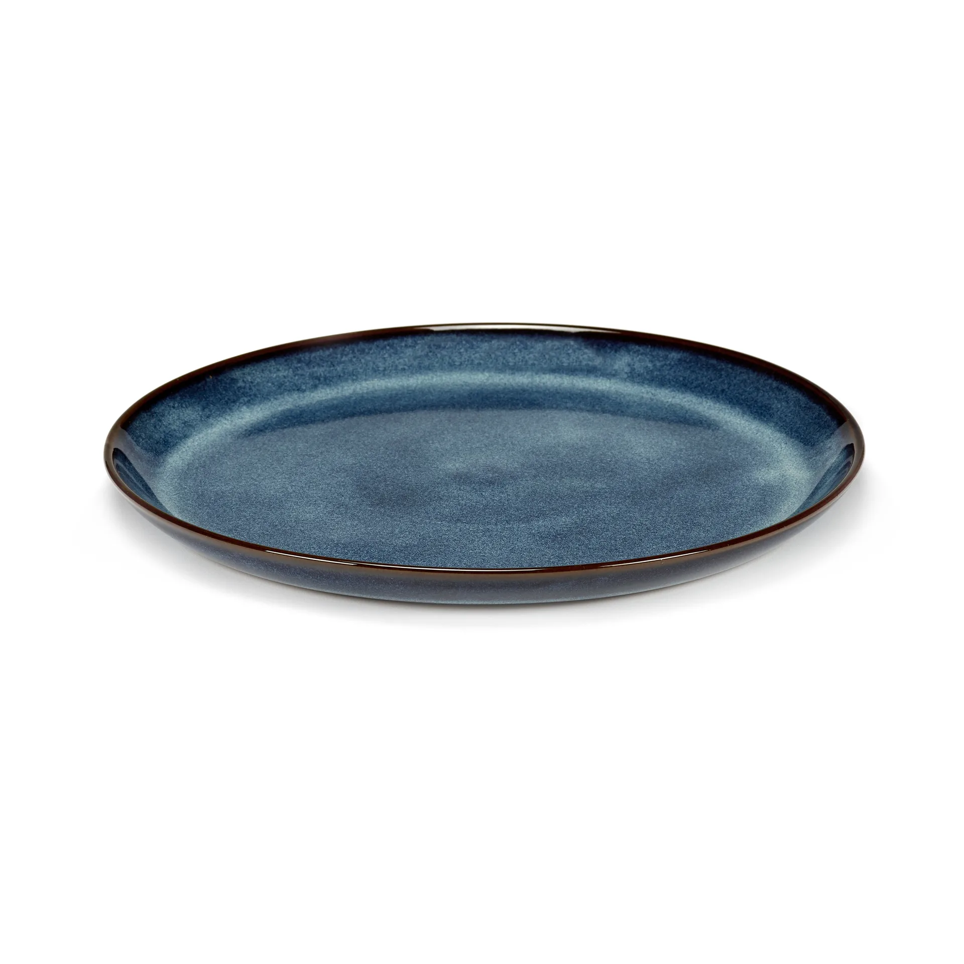 Pure bord geglazuurd M Ø23,5 cm, Dark Blue Serax