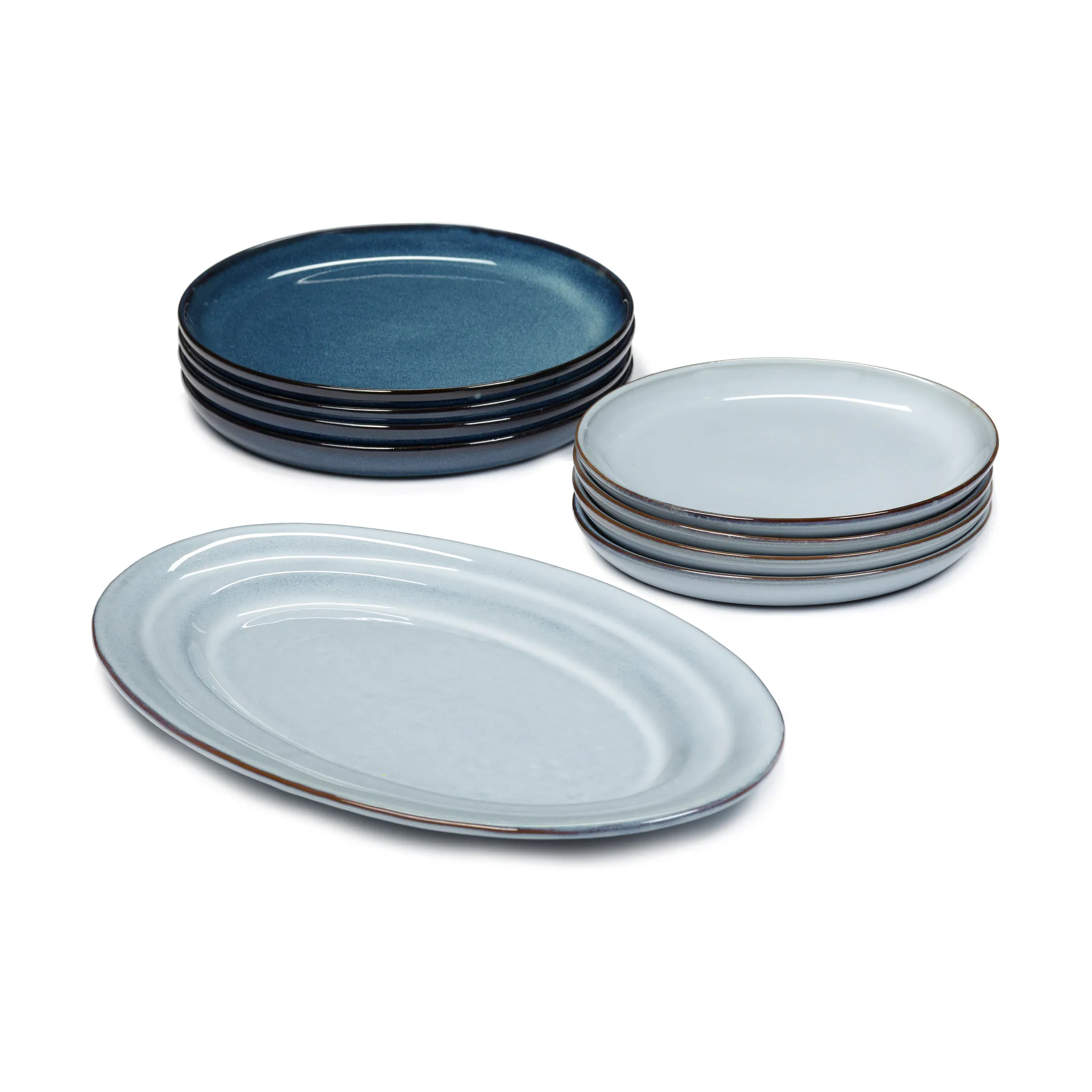 Pure dinner set 9-delig, Blue Serax