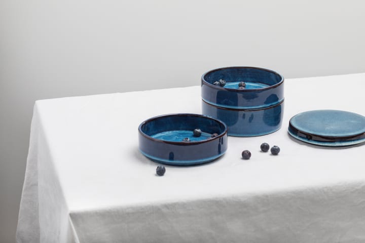 Pure kom 3-delig stapelbaar Ø14 cm, Dark Blue Serax