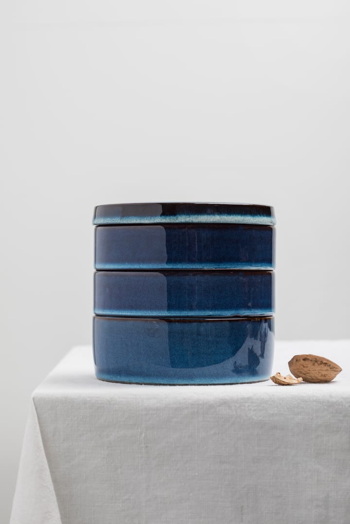 Pure kom 3-delig stapelbaar Ø14 cm, Dark Blue Serax