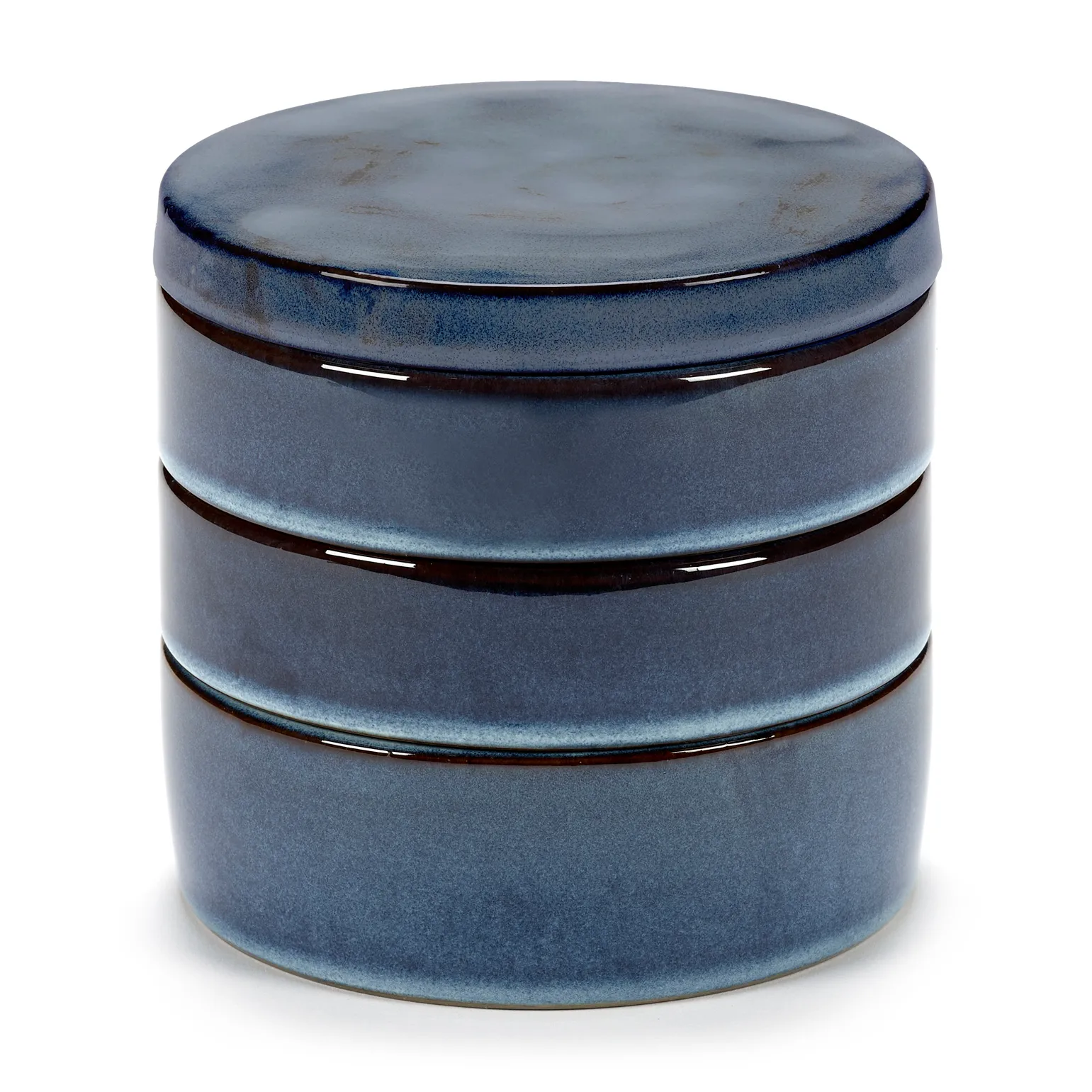 Pure kom 3-delig stapelbaar Ø14 cm, Dark Blue Serax