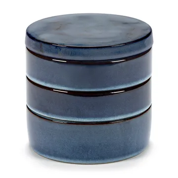 Pure kom 3-delig stapelbaar Ø14 cm - Dark Blue - Serax