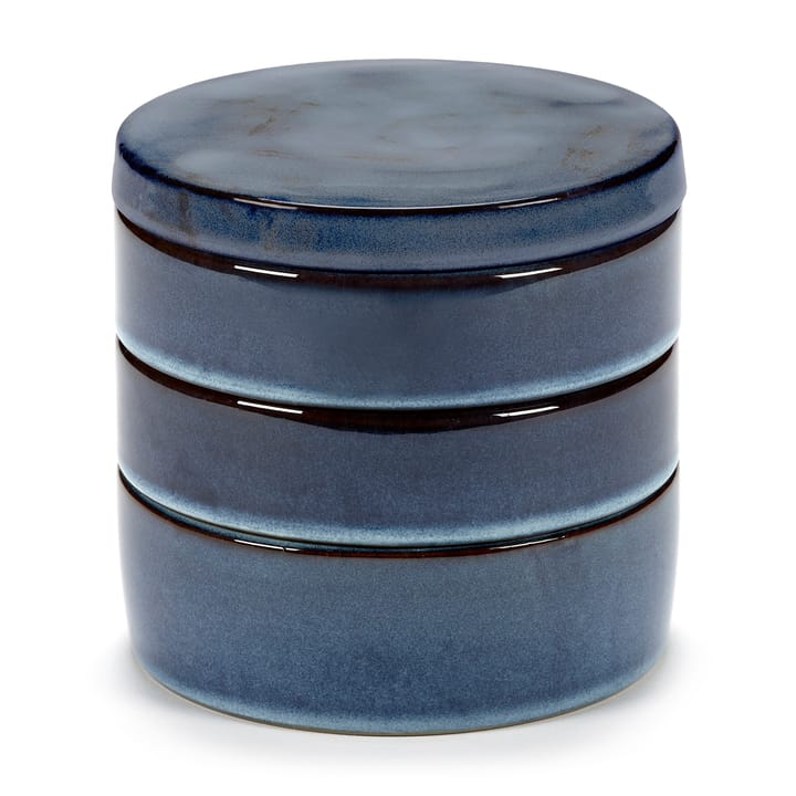 Pure kom 3-delig stapelbaar Ø14 cm - Dark Blue - Serax
