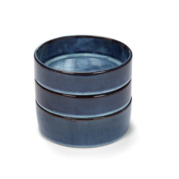 Pure kom 3-delig stapelbaar Ø14 cm - Dark Blue - Serax