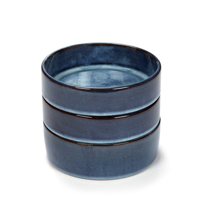Pure kom 3-delig stapelbaar Ø14 cm, Dark Blue Serax
