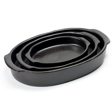 Pure ovale ovenvorm L - Black - Serax