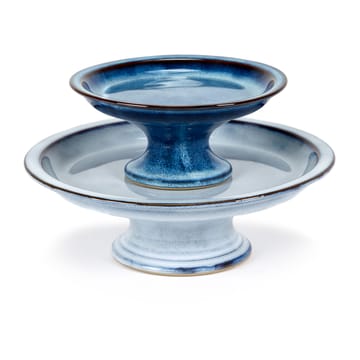 Pure taartschotel geglazuurd L Ø23,5 cm - Blue - Serax