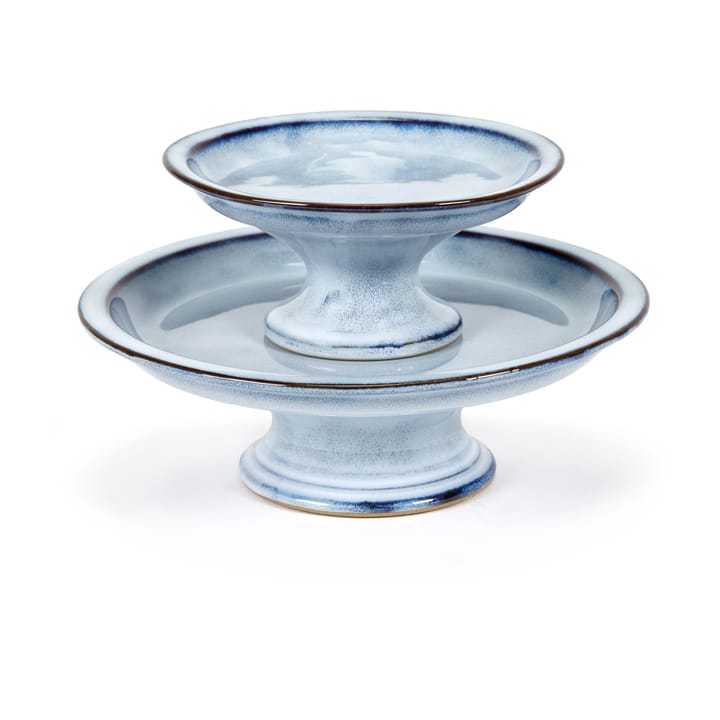 Pure taartschotel geglazuurd L Ø23,5 cm, Blue Serax