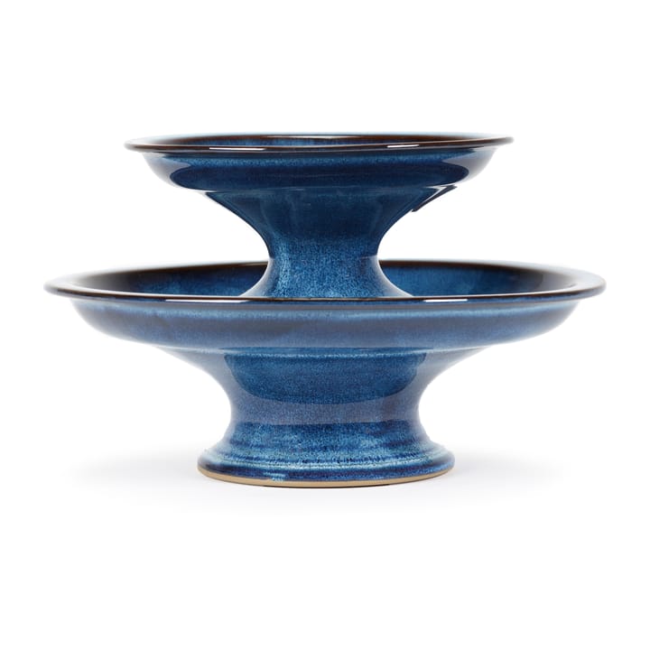 Pure taartschotel geglazuurd L Ø23,5 cm, Dark Blue Serax