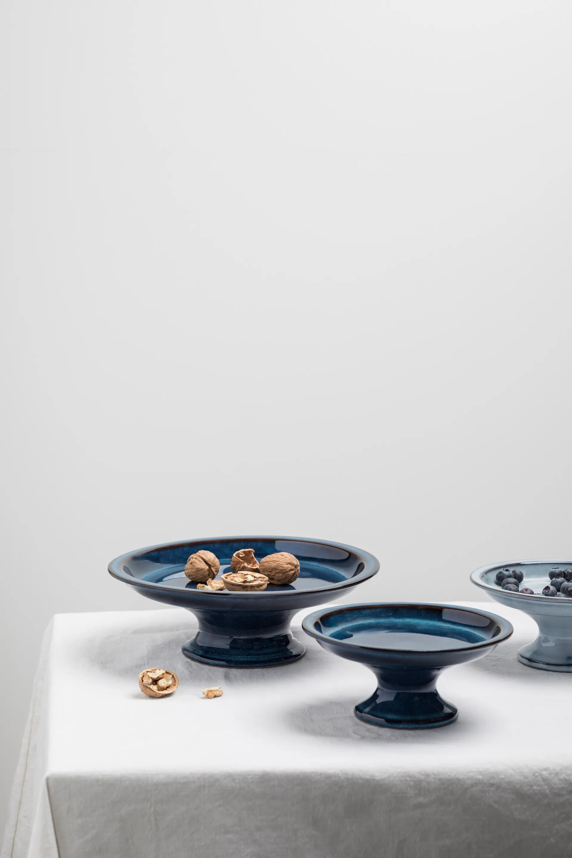 Pure taartschotel geglazuurd S Ø16,5 cm, Blue Serax