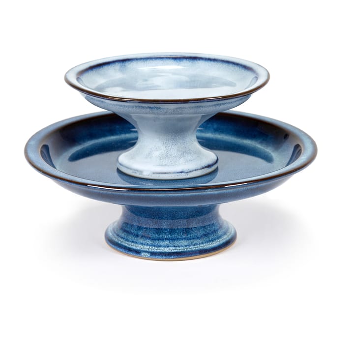 Pure taartschotel geglazuurd S Ø16,5 cm, Blue Serax