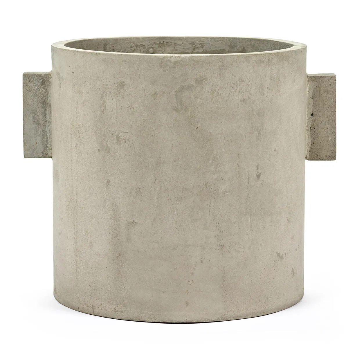 Socle Pour Parasol En Béton Rond Blanc 20 Kg - Support Lourd Avec Poignées, Pour Balcon Et Jardin