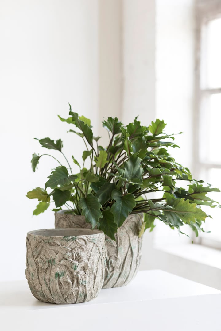 Rustic pot bloempatroon M 25,5 cm, Grey Serax