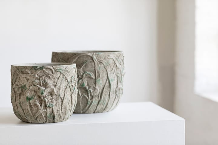 Rustic pot bloempatroon M 25,5 cm, Grey Serax