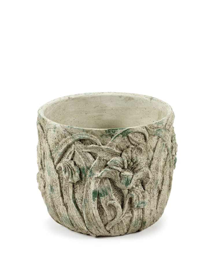 Rustic pot bloempatroon S 21,5 cm, Grey Serax