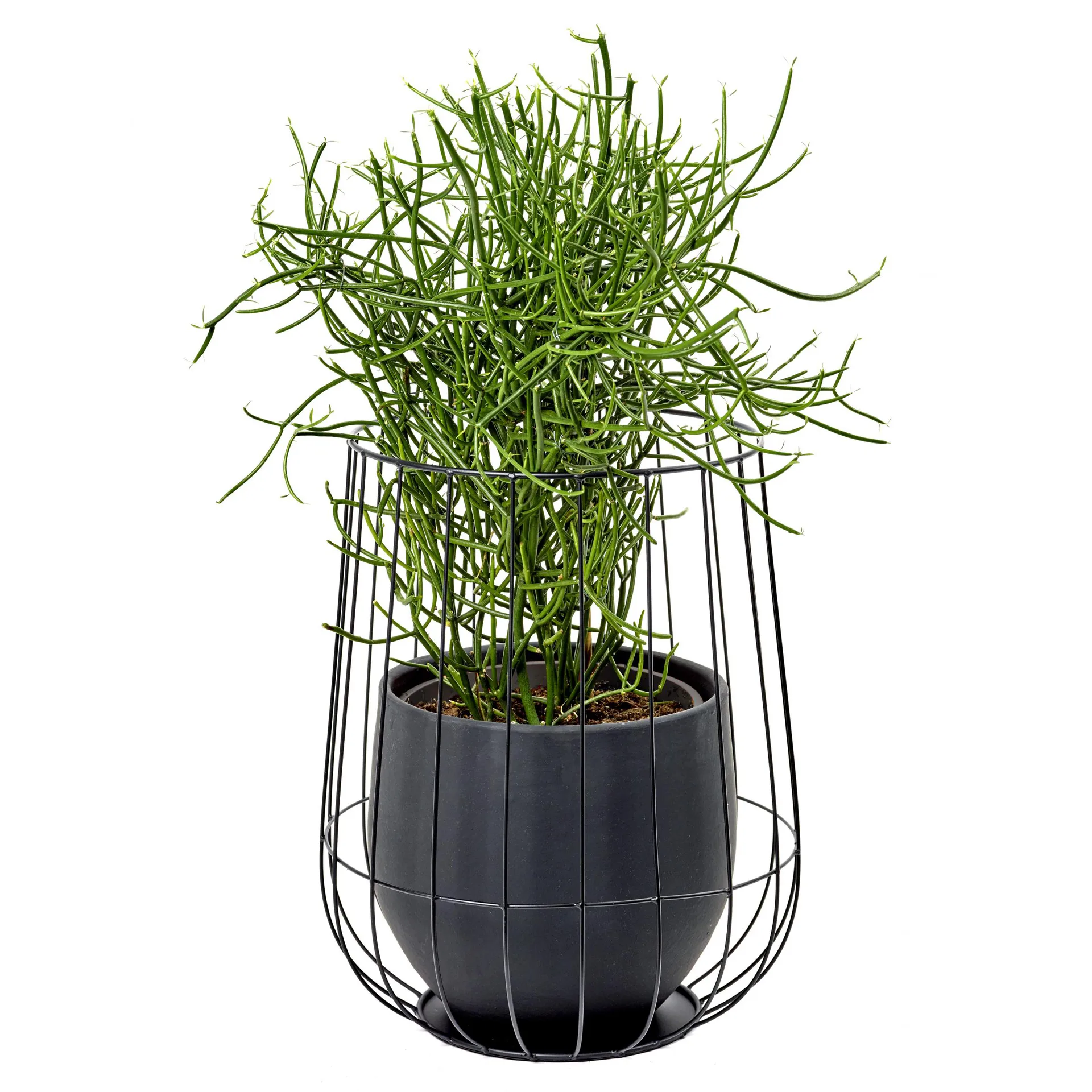 Serax bloempot in mand Ø37 cm h46 cm, Black Serax