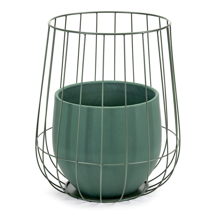 Serax bloempot in mand 37x46 cm - Army green - Serax