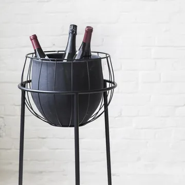 Serax pot met bloemenstandaard - Black - Serax