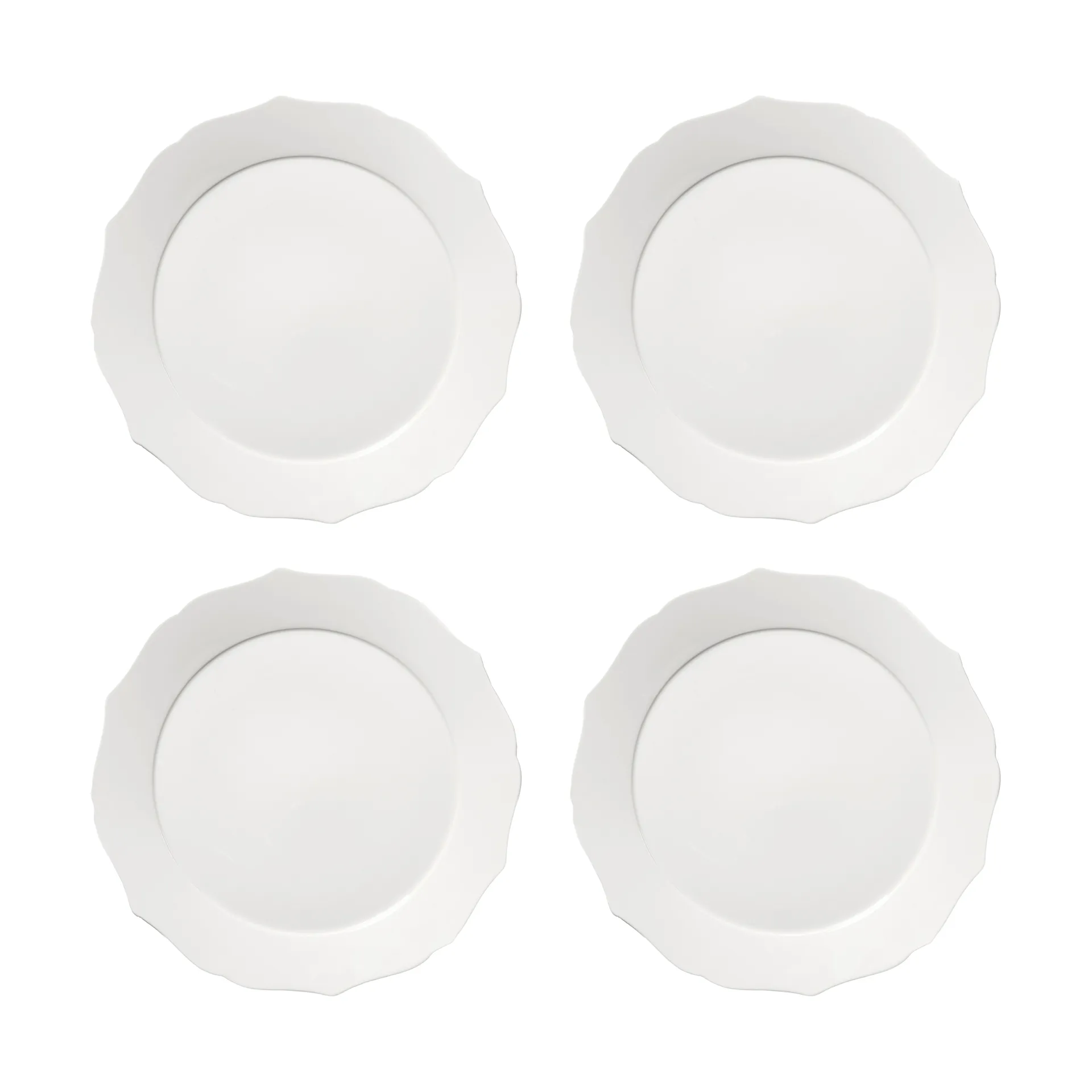 Silhouette bord L Ø26 cm 4-pack, White Serax