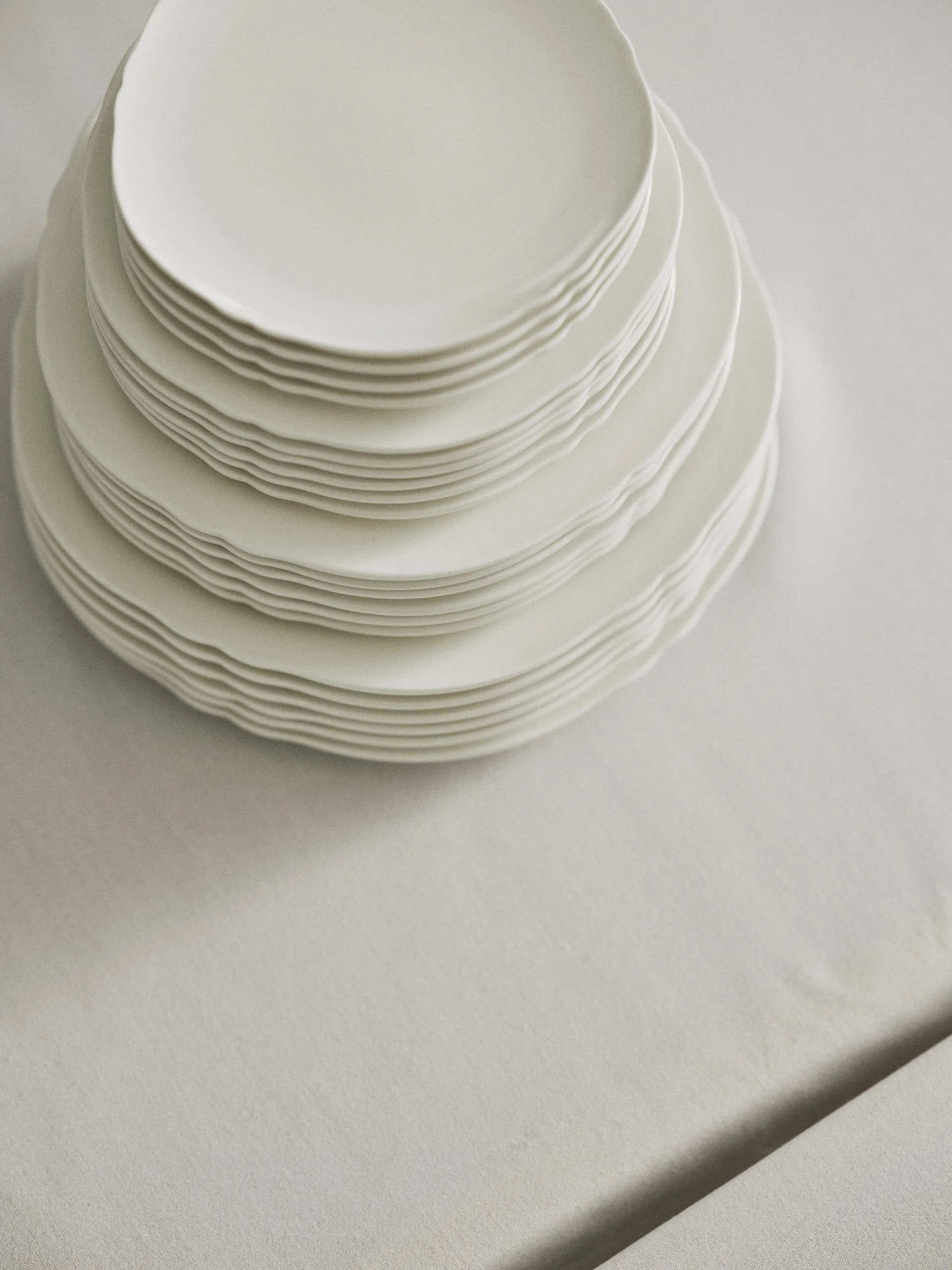 Silhouette bord L Ø26 cm 4-pack, White Serax