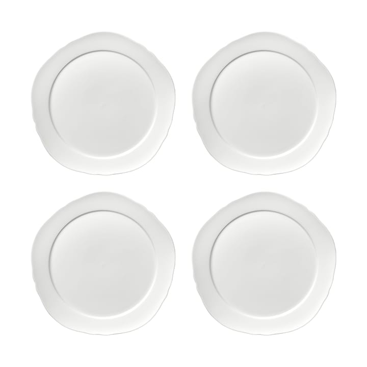 Silhouette bord M Ø23,5 cm 4-pack - White - Serax