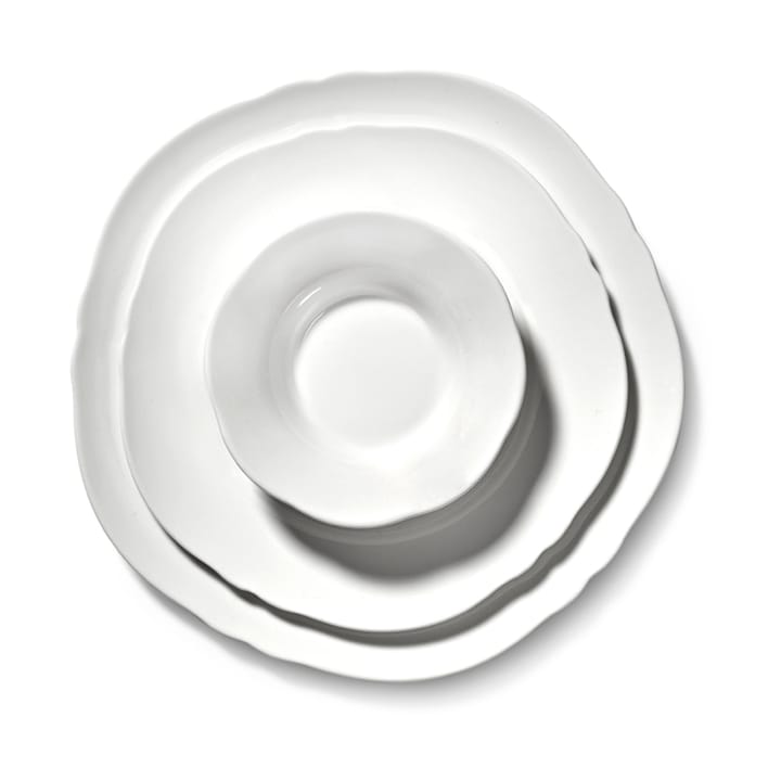 Silhouette bord M Ø23,5 cm 4-pack, White Serax