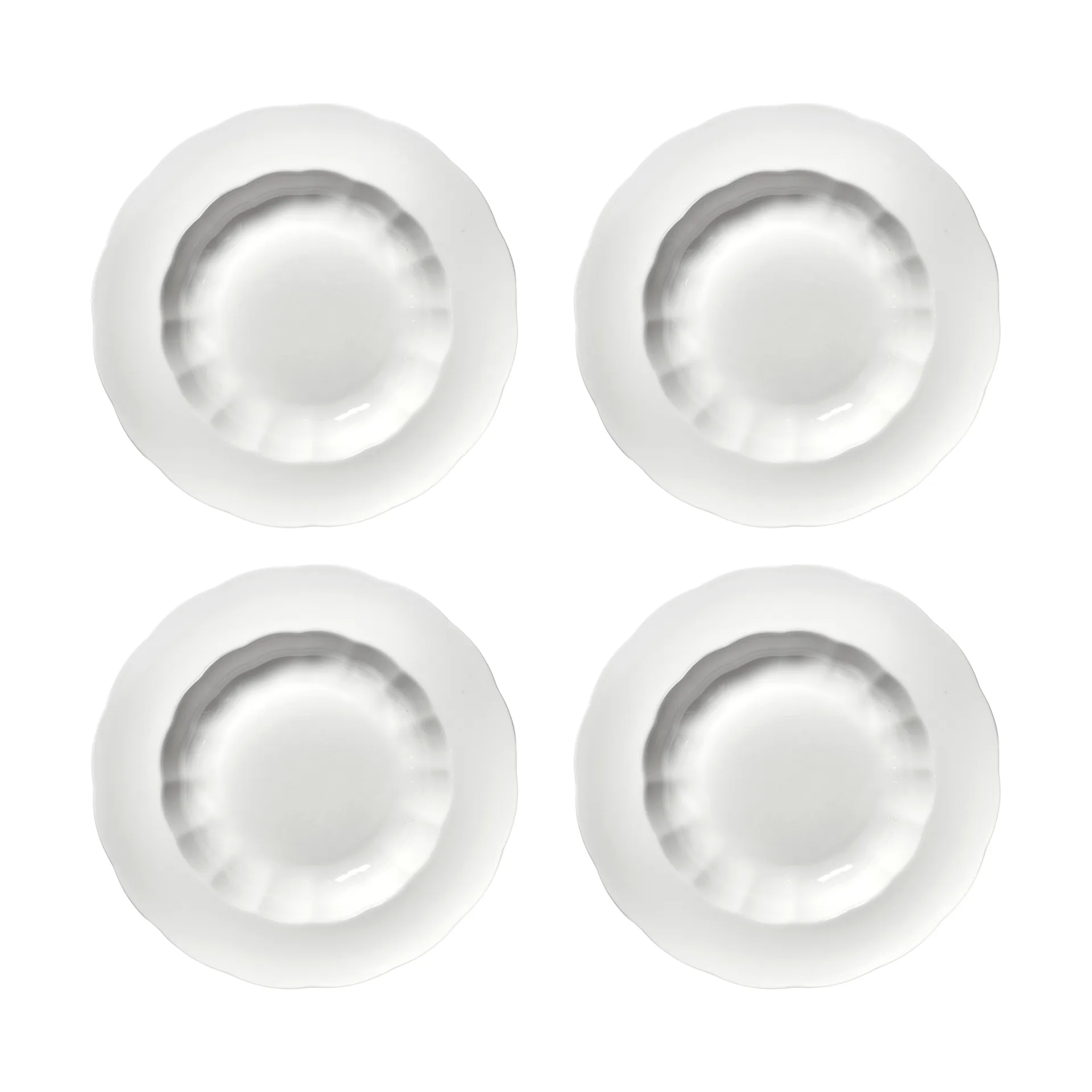 Silhouette diep bord L Ø27 cm 4-pack, White Serax