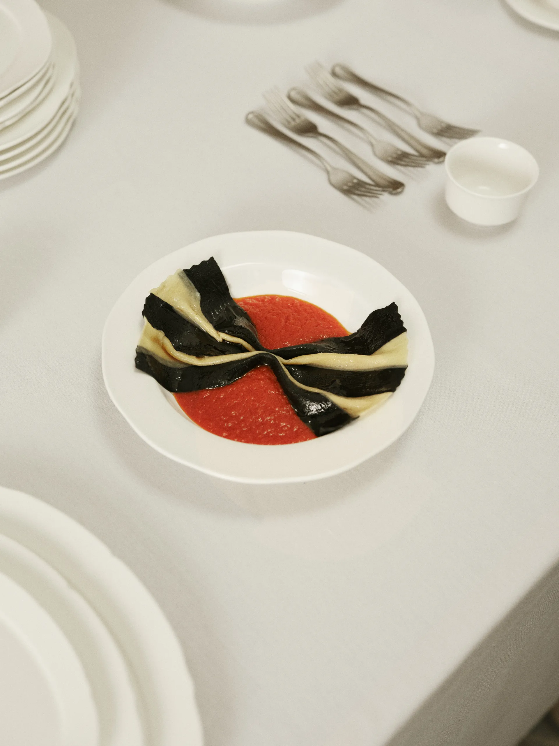 Silhouette diep bord L Ø27 cm 4-pack, White Serax