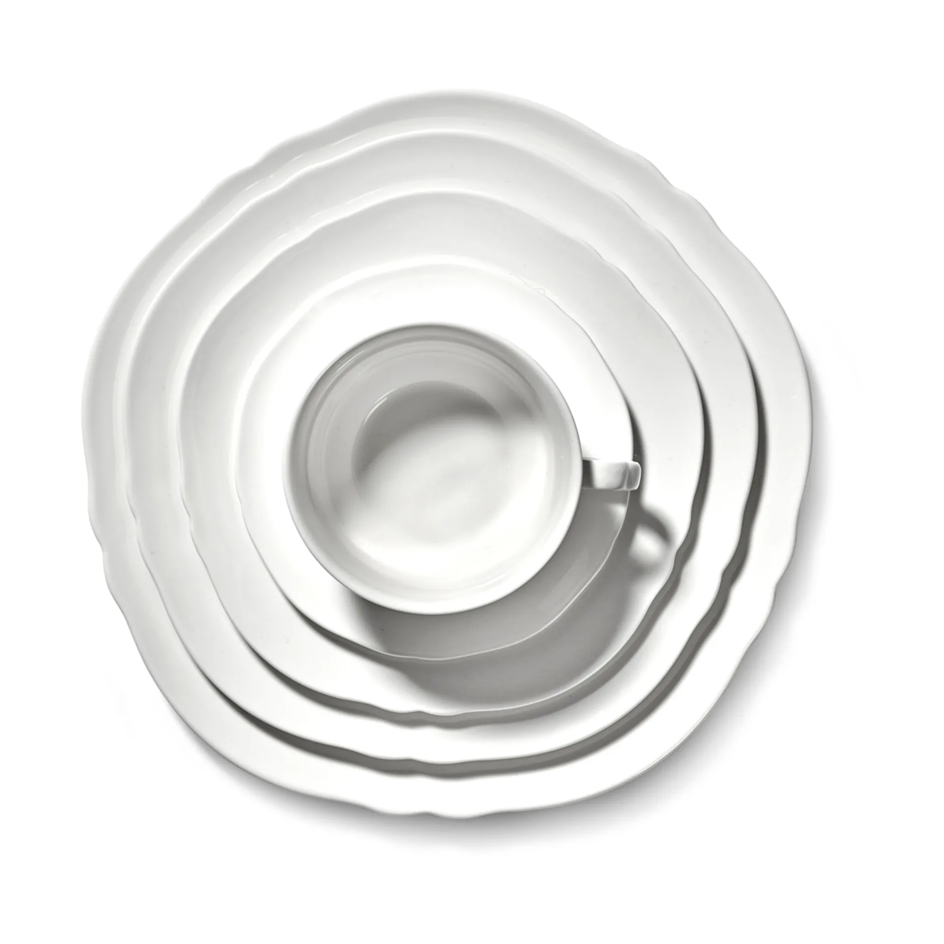 Silhouette koffiekop 19 cl 4-pack, White Serax