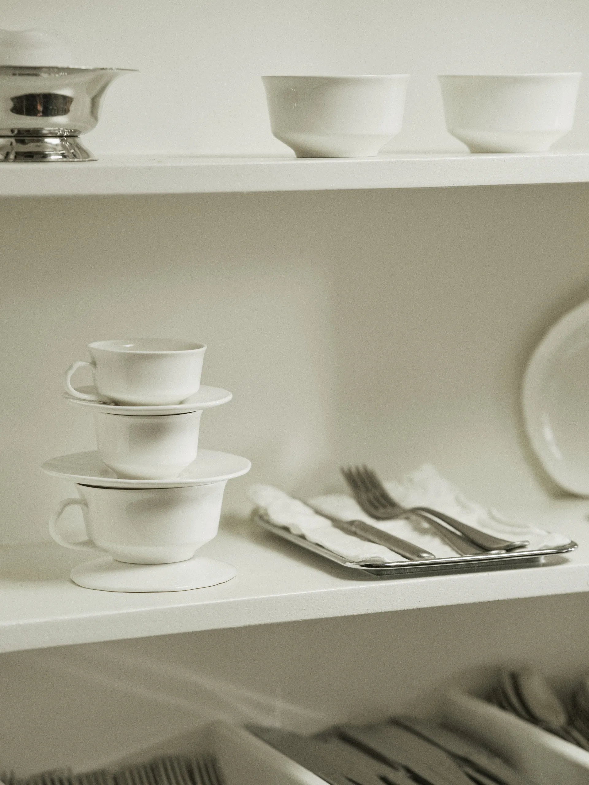 Silhouette koffiekop 19 cl 4-pack, White Serax