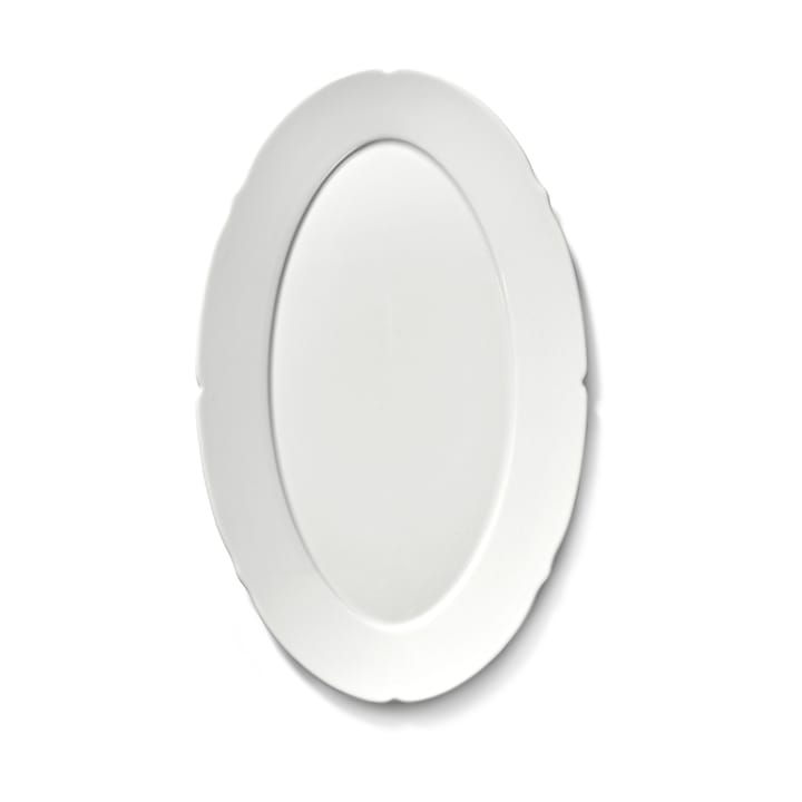 Silhouette ovaal bord M 15x24,5 cm, White Serax