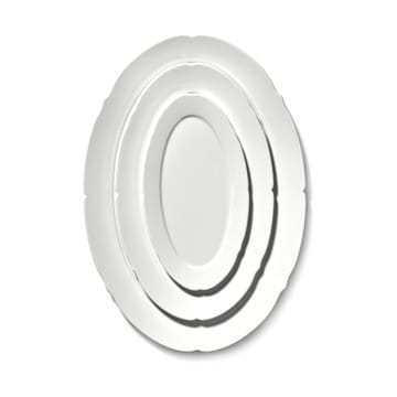 Silhouette ovaal bord M 15x24,5 cm - White - Serax