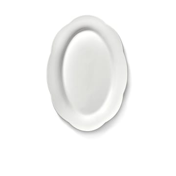Silhouette ovaal diepe schaal L 21x30 cm 2-pack - White - Serax