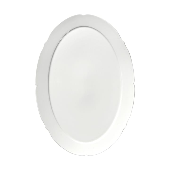 Silhouette oval bord L 21x30 cm, White Serax