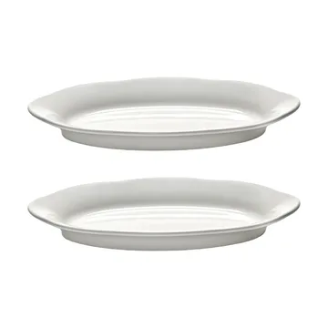 Silhouette oval diep bord S 10x18,5 cm 2-pack - White - Serax