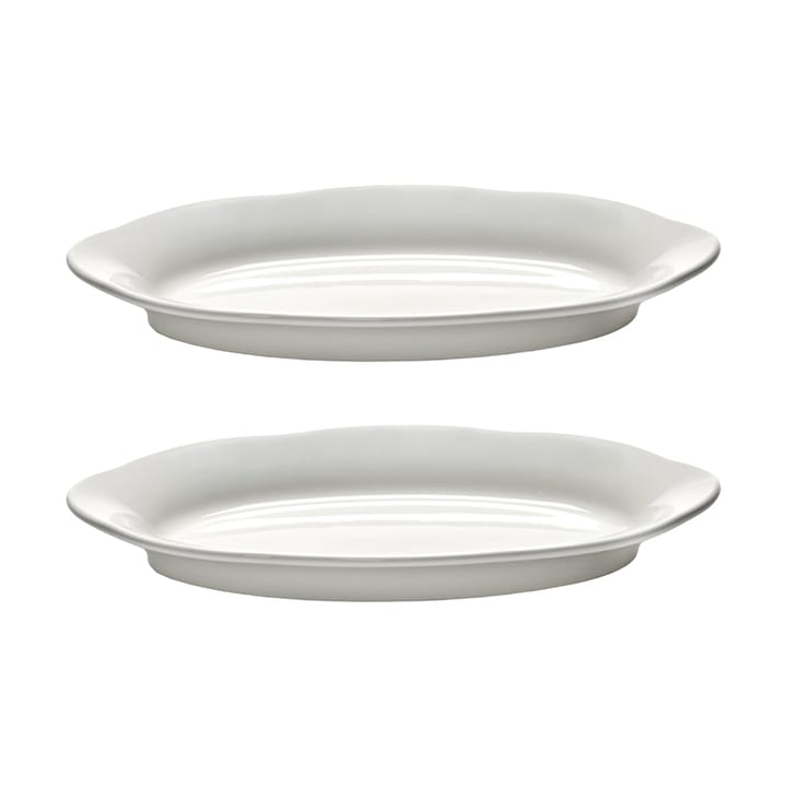 Silhouette oval diep bord S 10x18,5 cm 2-pack - White - Serax
