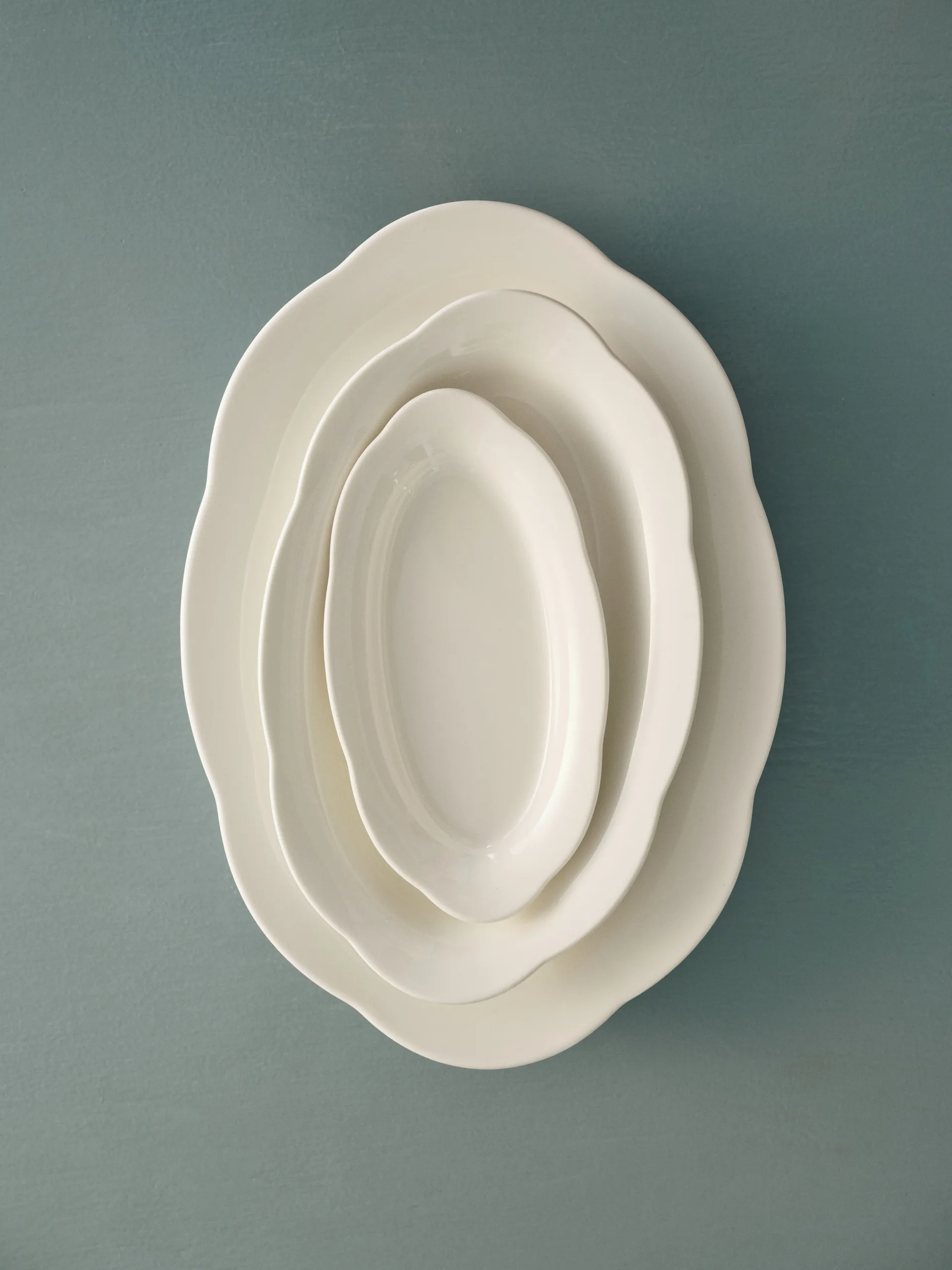 Silhouette oval diep bord S 10x18,5 cm 2-pack, White Serax