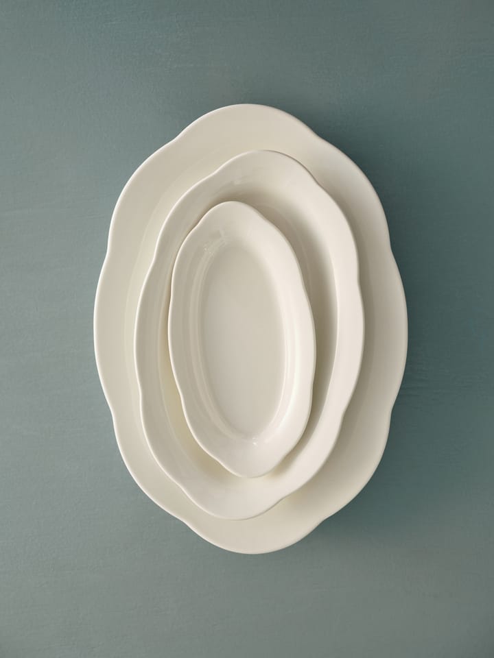 Silhouette oval diep bord S 10x18,5 cm, White Serax