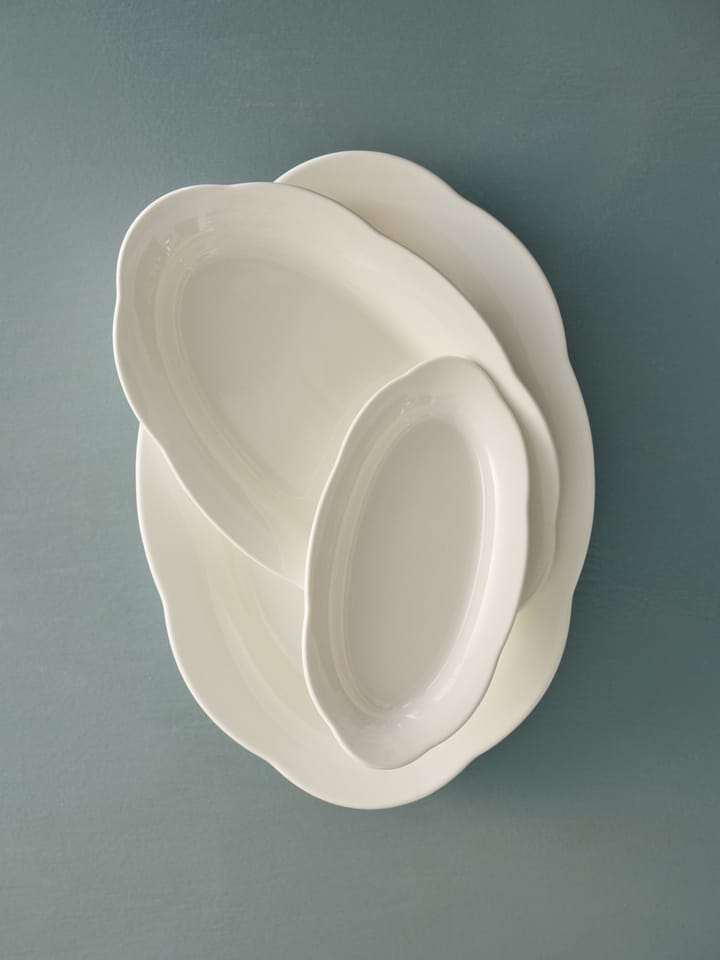 Silhouette oval diep bord S 10x18,5 cm, White Serax
