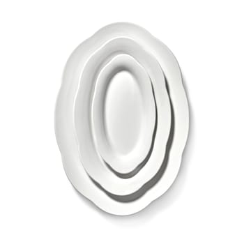 Silhouette oval diep bord S 10x18,5 cm - White - Serax