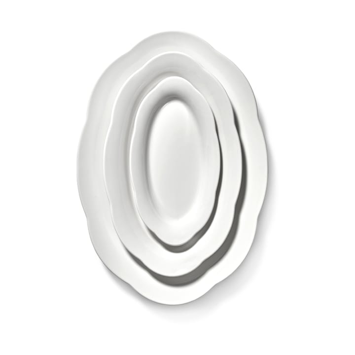 Silhouette oval diep bord S 10x18,5 cm, White Serax
