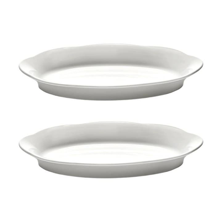 Silhouette ovale diepe schaal M 15x24,5 cm 2-pack - White - Serax