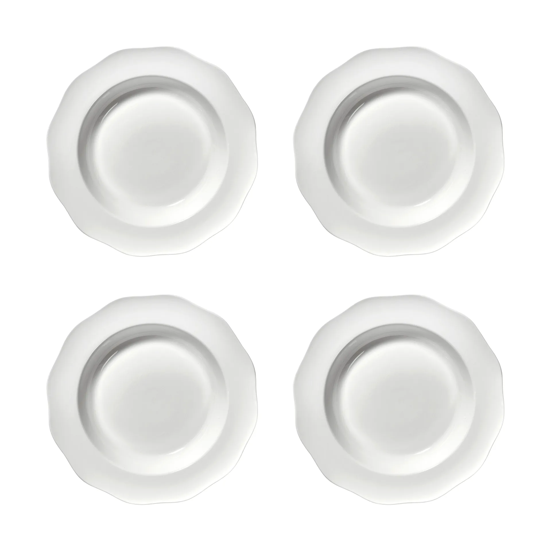 Silhouette pasta bord Ø22 cm 4-pack, White Serax