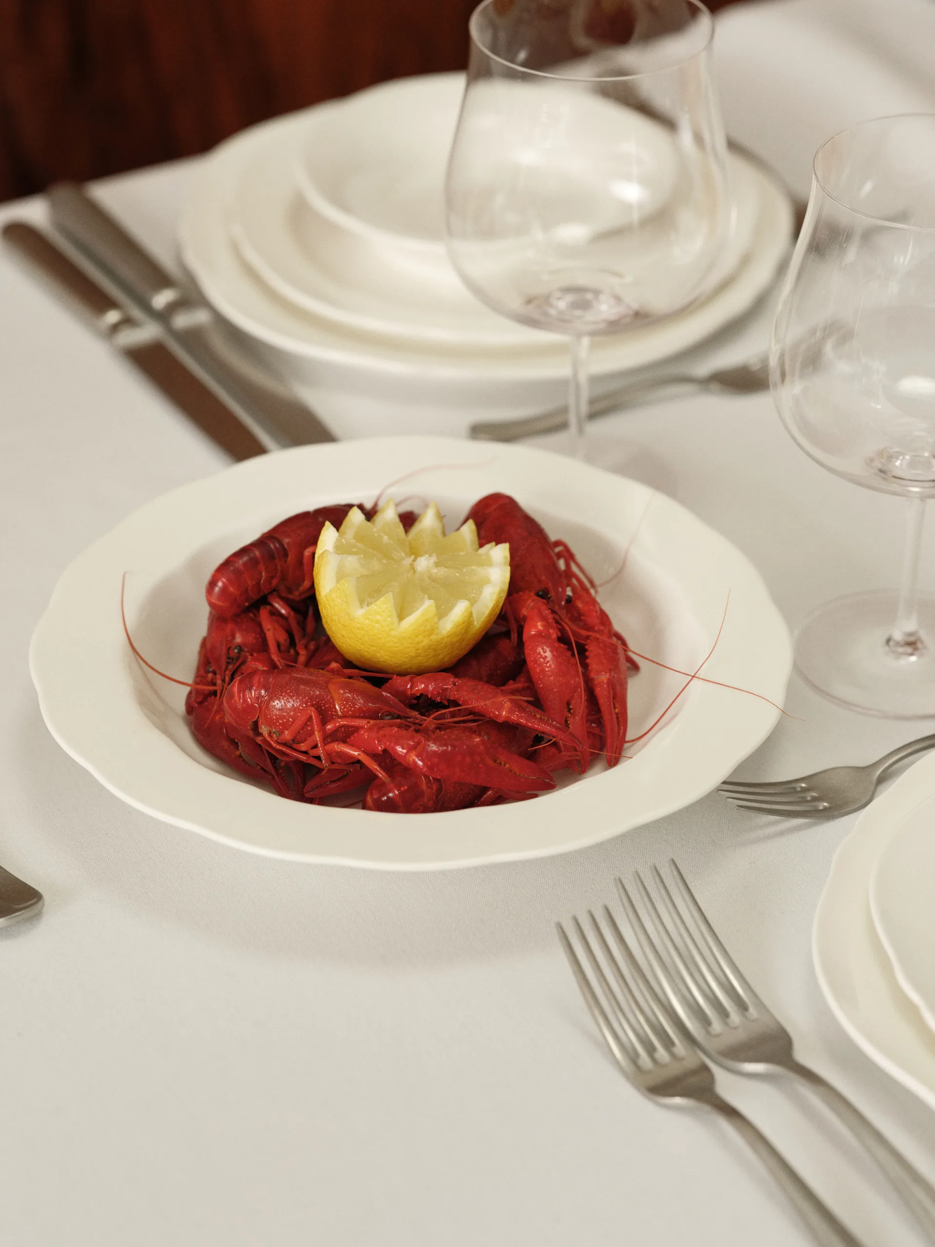 Silhouette pasta bord Ø22 cm 4-pack, White Serax