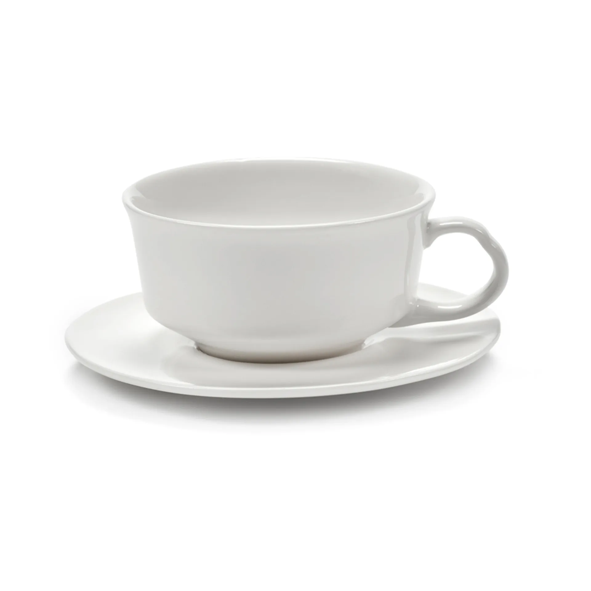 Silhouette schotel voor espressokop Ø10,3 cm 4-pack, White Serax