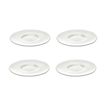 Silhouette schotel voor koffiekop Ø12,7 cm 4-pack - White - Serax